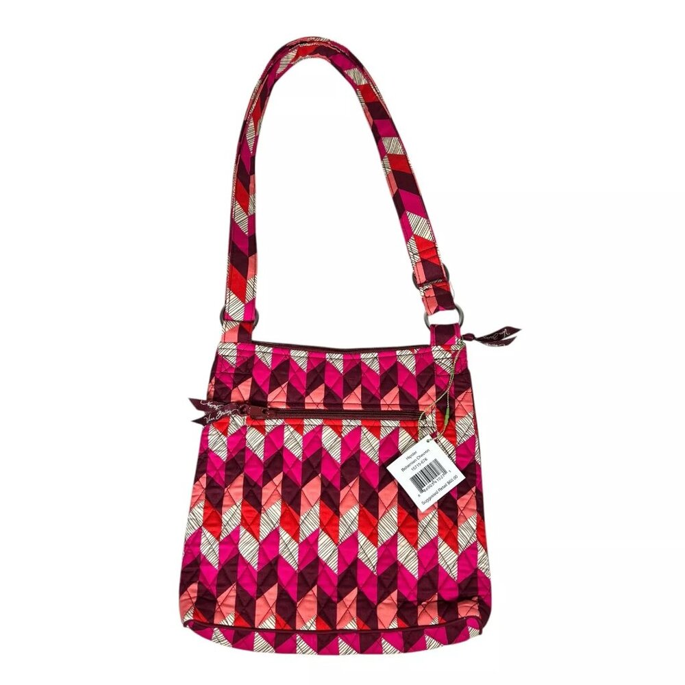 Vera Bradley Womens Hipster Bohemian Chevron Adjustable Strap Crossbody Bag - Picture 6 of 12